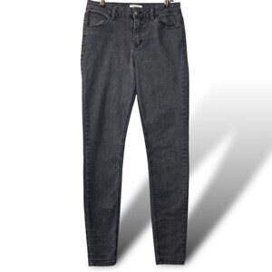 Mudd Girls Skinny Jeans Size 16 Black Mid-Rise Stretch Denim